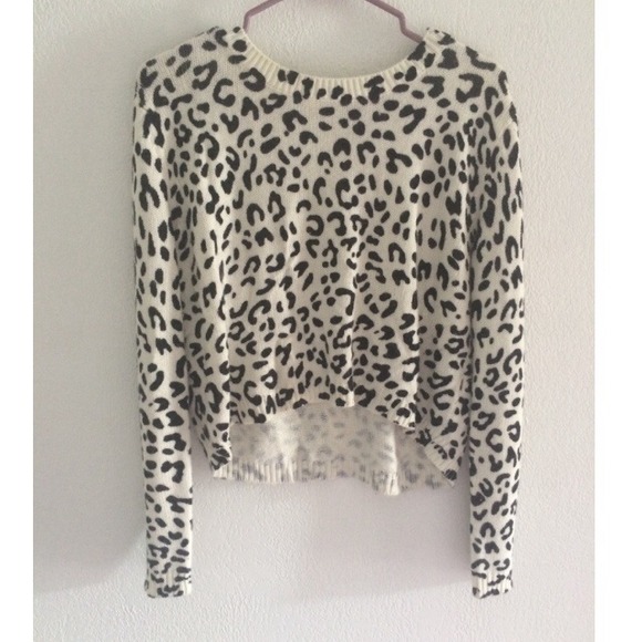 H&M cheetah sweater