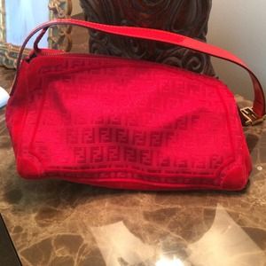 Red Fendi bag