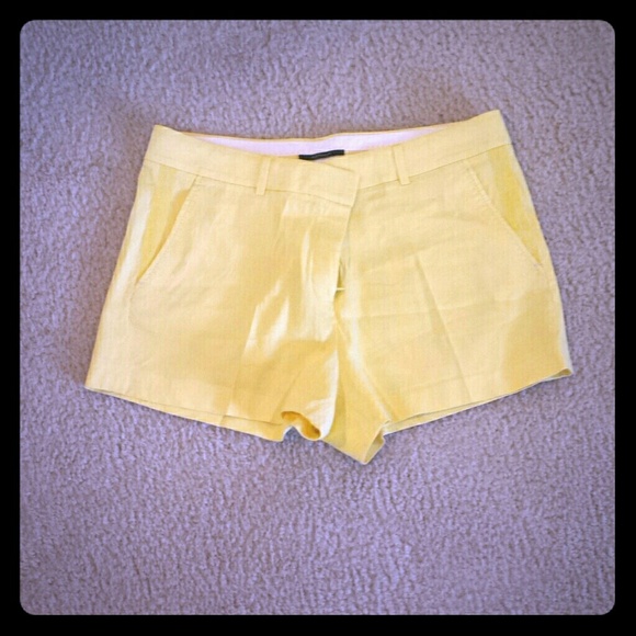 Bright yellow Elie Tahari shorts size 12