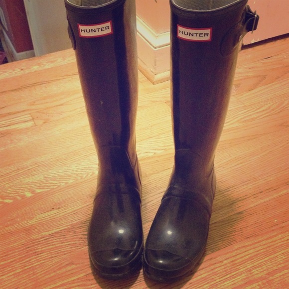 Classic black Hunter rain boots