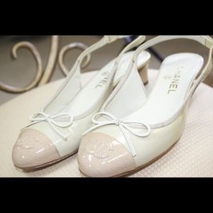 Chanel Cap Toe Slingback