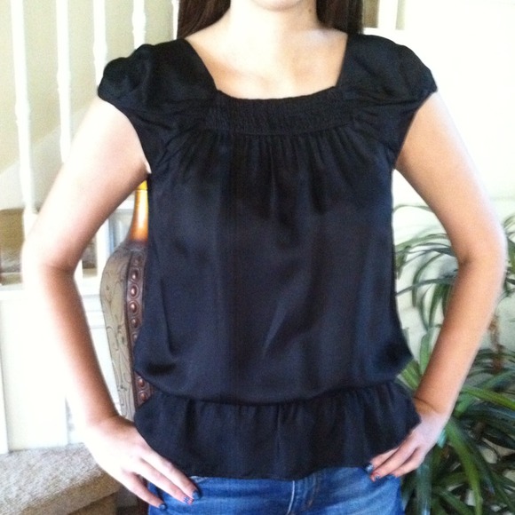 Zara Tops - Zara black satin top