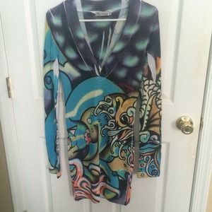 Authentic Ed Hardy mermaid dress.
