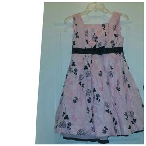 Girls black and pink dress. Absolutely adorable.
