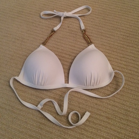 Beautiful white bikini top