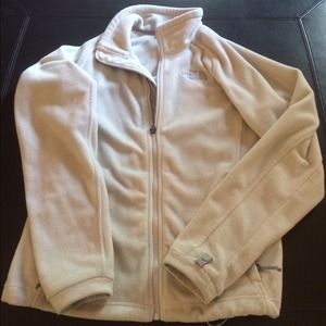 White north face zip up jacket!
