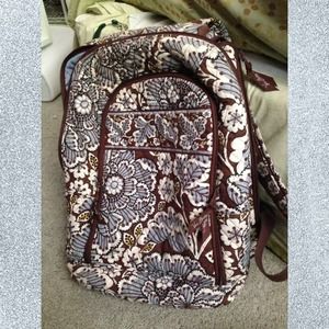 Vera Bradley Laptop Backpack: Slate Bloom