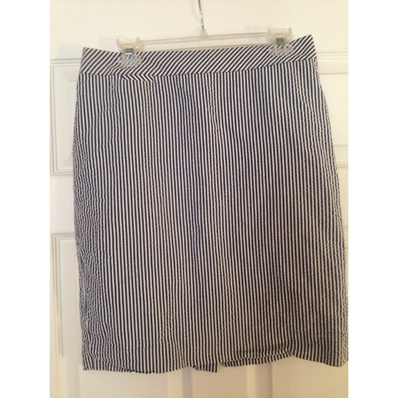 J.Crew Factory Seersucker Pencil Skirt