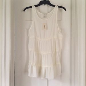 NWT Forever 21 Cream Chiffon Tunic