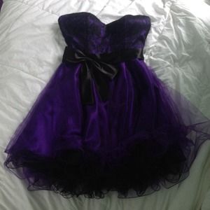 Purple and black prom/ Formal dress