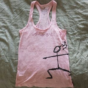 Funky Yoga burnt out 'Warrior Girl' tank top
