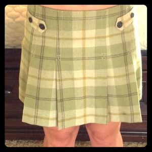 Gap plaid wool skirt