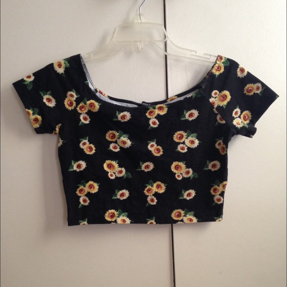 Sunflower crop top