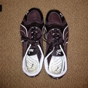 Brown puma shoes
