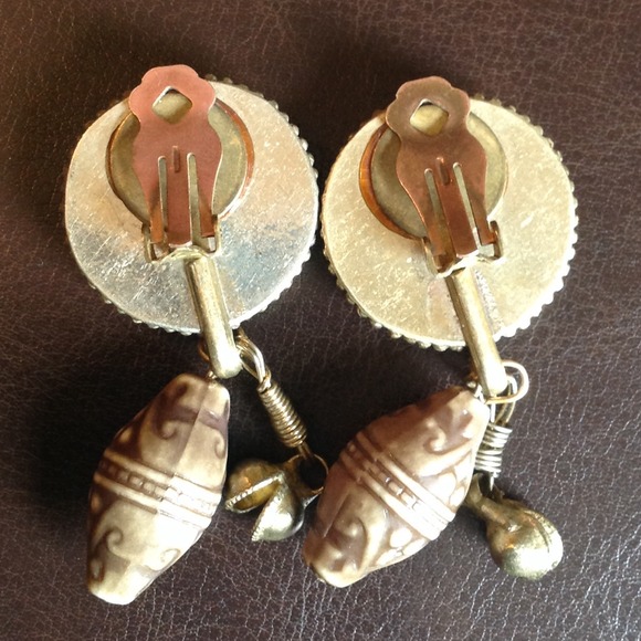 Vintage boho earrings - Picture 2 of 4