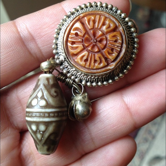 Vintage boho earrings - Picture 3 of 4