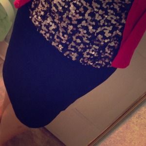 Plus size black pencil skirt