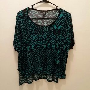 Tribal Print High - low top!