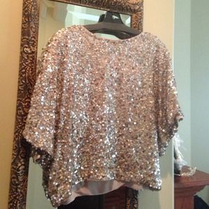 Vince!! Sequin Blowsy top.