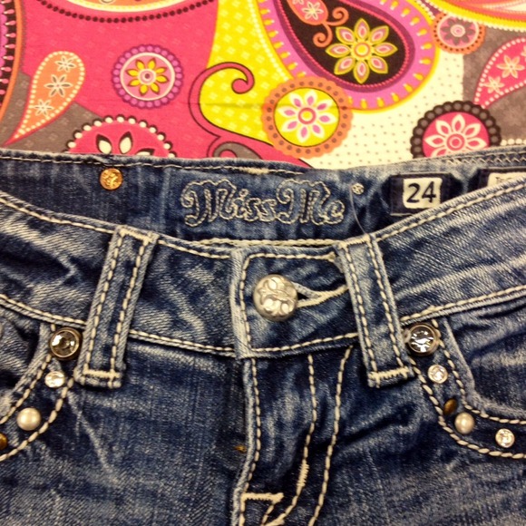 Stud and Bling Miss Me Short