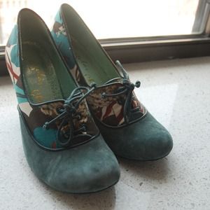 Irregular Choice Shoes w Funky Chinese Print