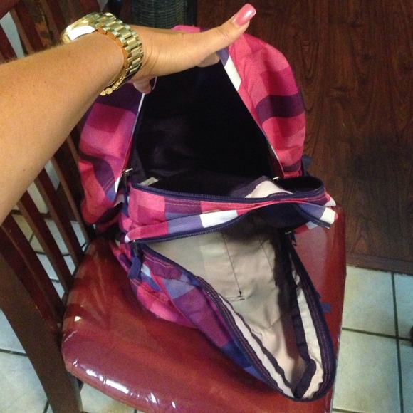 Trans by JanSport back pack pink, purple, white, - Picture 4 of 4