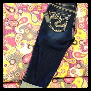 Silver Jeans Co. Dark Wash Capri