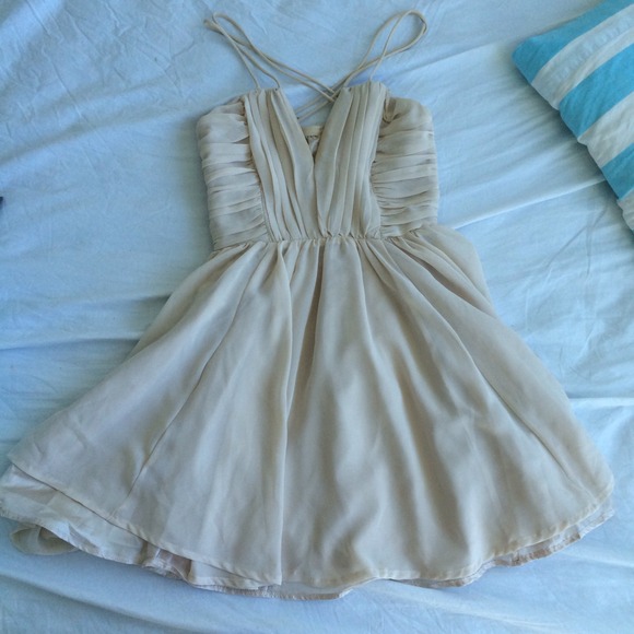 Nude h&m mini dress