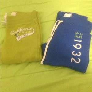 Left: Hollister sweats Right: Gilly Hicks