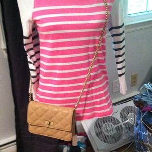 Cute quilted leather bag