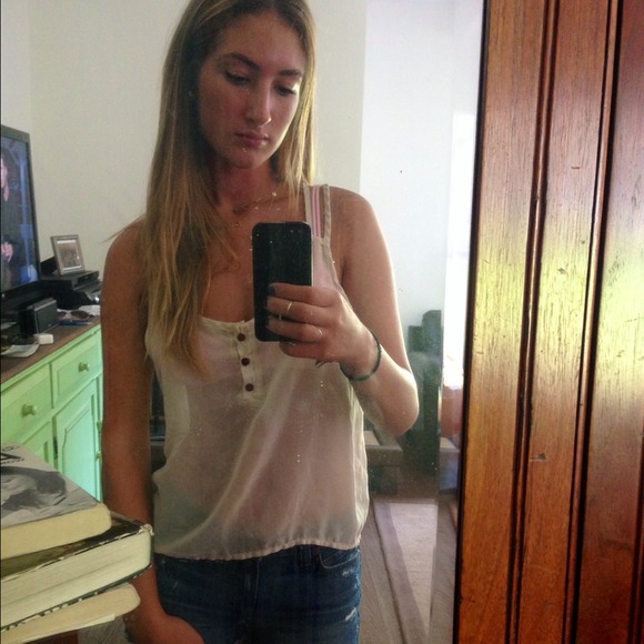 ❌SOLD❌Brandy Melville sheer tank - Picture 2 of 3