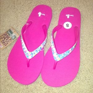 Hot Pink Flip Flops