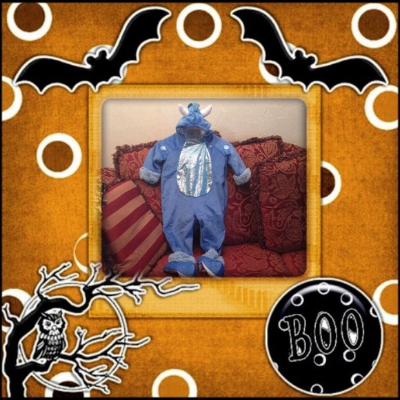 Blue Dino Halloween costume for 2&3T