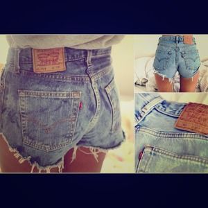 Levi's 501 High Waisted Shorts