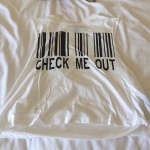 check me out muscle tee