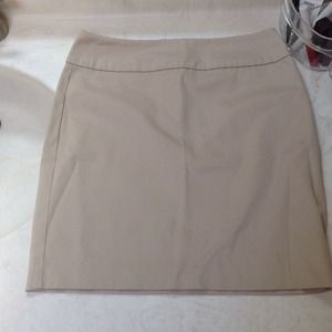 Tan pencil skirt