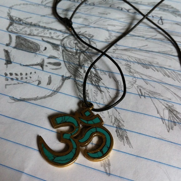 Jewelry - Brass & Turquoise Om