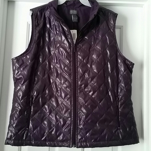 Bundled- Chico's Eggplant Quilted Vest Size 3