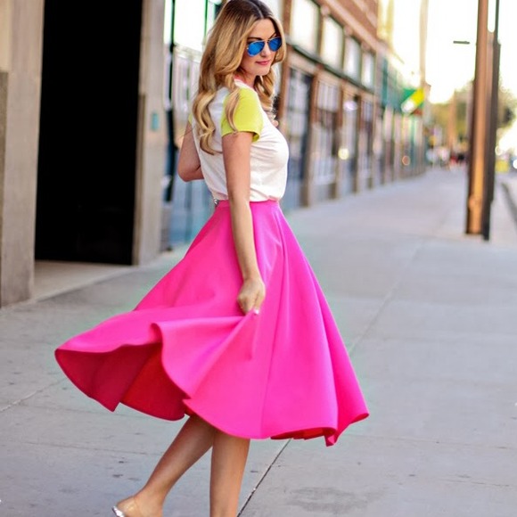 Asos pink scuba midi skirt - NWOT never worn