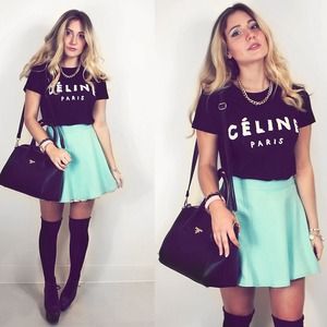 Mint Skater Skirt