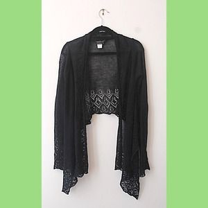 BCBG Black throw w Sleeves