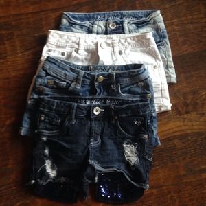 Justice denim girls shorts