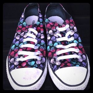 Converse heart sneakers