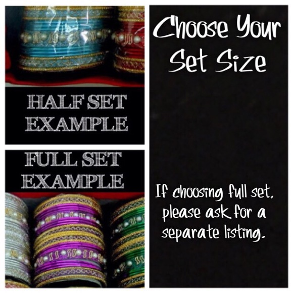 🆕 Plus Size Indian Glittery Bangle Bracelets - Picture 2 of 7