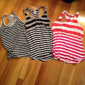 ⭐️Bundle⭐️ 3 Striped Tank tops