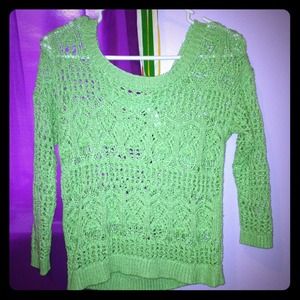 An Aeropostale mint green sweater