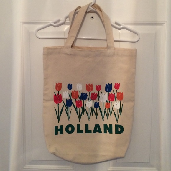 Novelty "Holland" Canvas Tote Bag