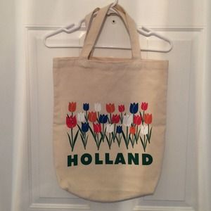 Novelty "Holland" Canvas Tote Bag