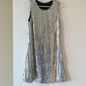 Silver sequin dress by miss me