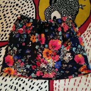 Bright floral skirt